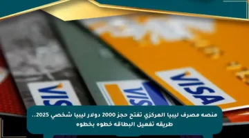 منصة مصرف ليبيا المركزي تفتح حجز 2000 دولار ليبيا شخصي 2025.. طريقة تفعيل البطاقة خطوة بخطوة